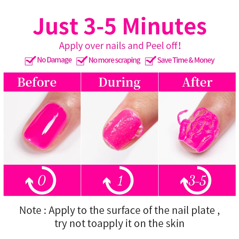 AWStorG 15ml Magic Remover Nail Gel Polish Remover UV Gel Polish Fast Remove Semi Permanent Varnish Polish Cancel Glue thumbnail 4