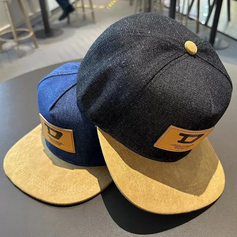 H Hip Hop Baseball Cap Flat Brim Hat Men's and Women's Casual Street Dance Outdoor Couple Visor Hat thumbnail 2