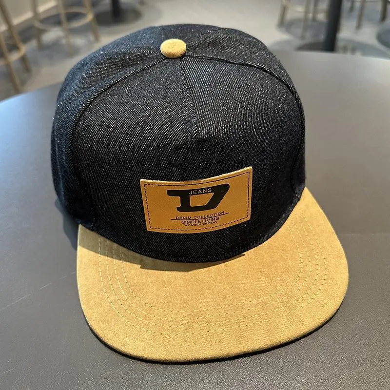 H Hip Hop Baseball Cap Flat Brim Hat Men's and Women's Casual Street Dance Outdoor Couple Visor Hat thumbnail 5