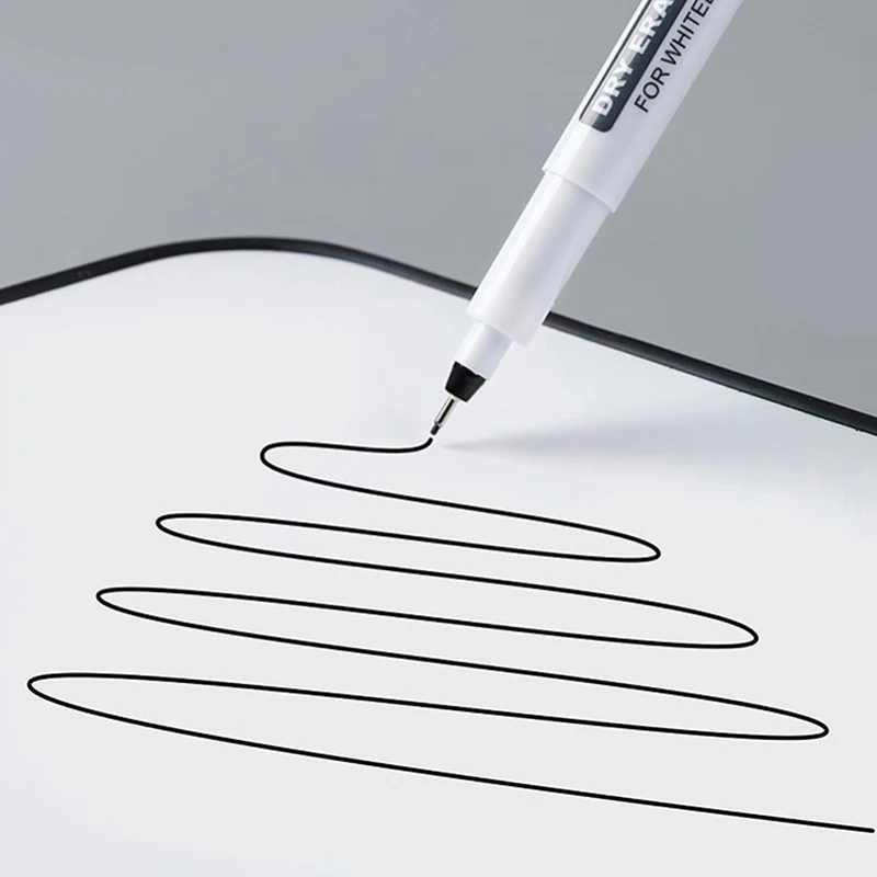 1.0MM Erasable Whiteboard Pen Extremely Thin Dry Erasing Pen Office Examination Waterproof Marker Pen thumbnail 5