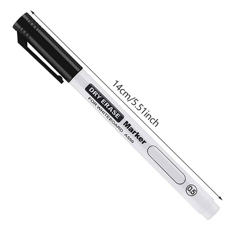 1.0MM Erasable Whiteboard Pen Extremely Thin Dry Erasing Pen Office Examination Waterproof Marker Pen thumbnail 6