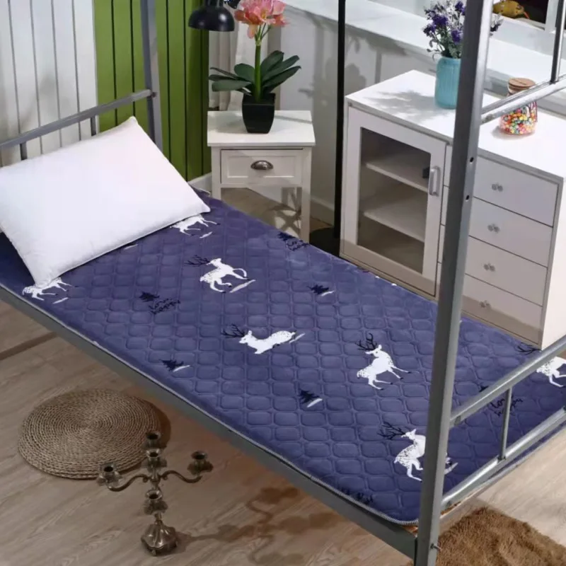 Dormitory Single Foldable Thick Mattress Tatami Mats  Comfortable And Breathable Soft Cushion thumbnail 5