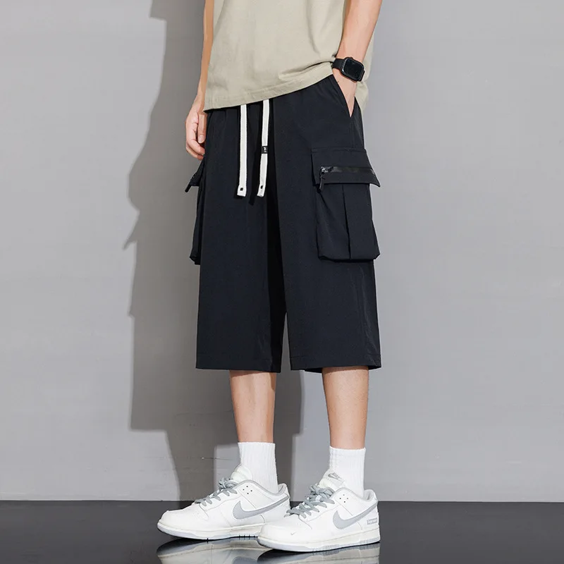 Summer Thin Style Loose Casual Sports Cropped Pants Summer Man Shorts Cargo Short-fitting Men Shorts Free Shipping Cargo-shorts thumbnail 4