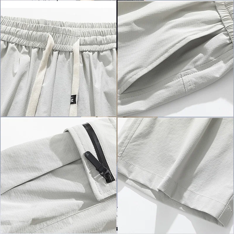Summer Thin Style Loose Casual Sports Cropped Pants Summer Man Shorts Cargo Short-fitting Men Shorts Free Shipping Cargo-shorts thumbnail 6