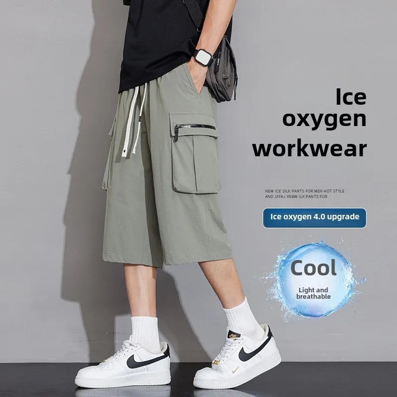 Summer Thin Style Loose Casual Sports Cropped Pants Summer Man Shorts Cargo Short-fitting Men Shorts Free Shipping Cargo-shorts