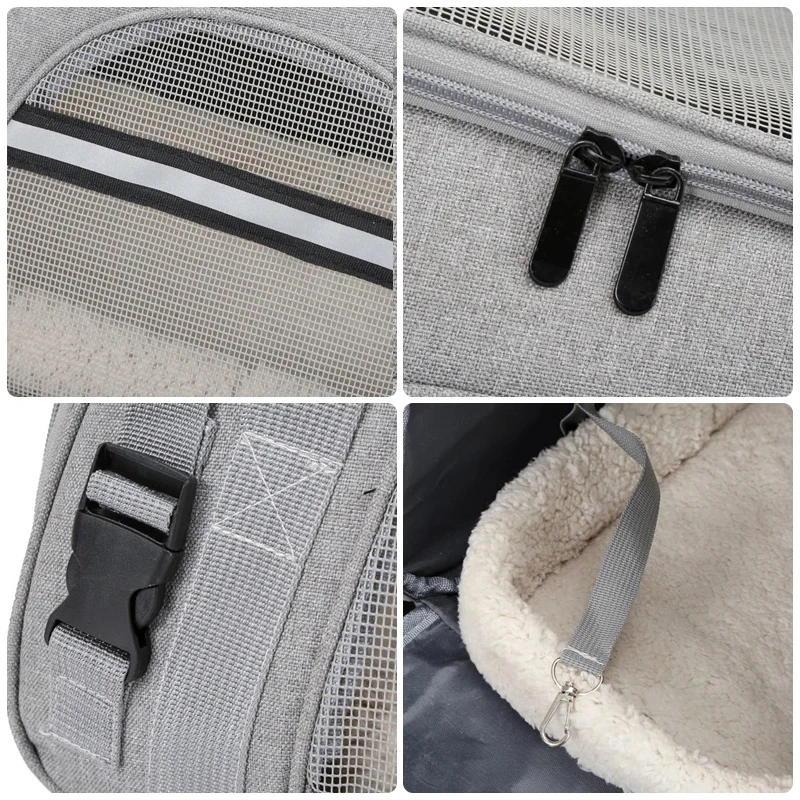 Cat Bags Portable Dog Carrier Bag Mesh Breathable Foldable Cats Carrier Bag Travel Breathable Transport Handbag Pet Travel Bags thumbnail 3