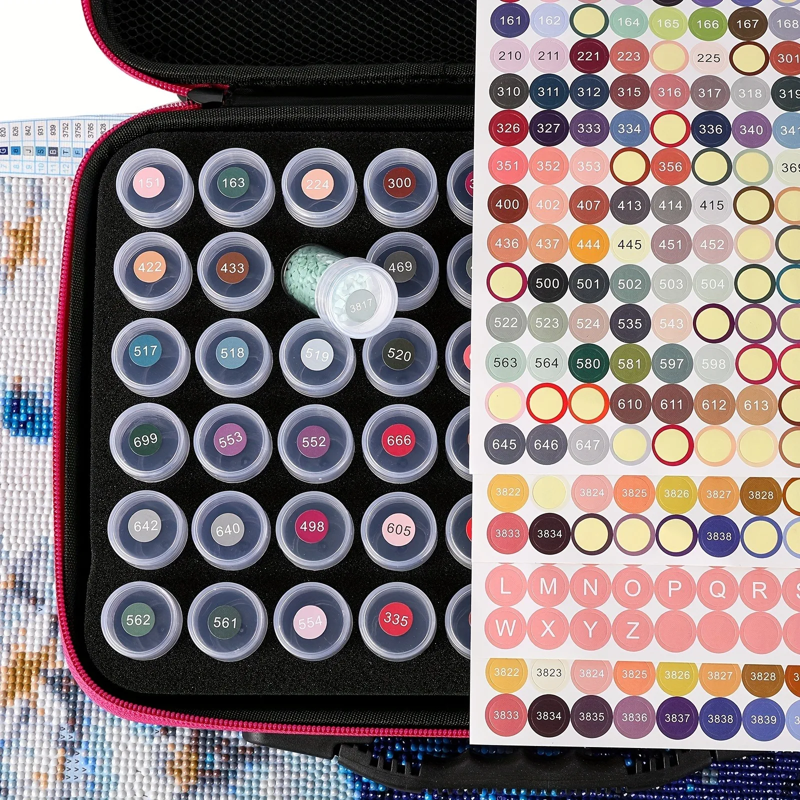 Diamond Painting Tool Set Storage Bag Tool Box Hand Luggage Tool Set 30 Tools thumbnail 4