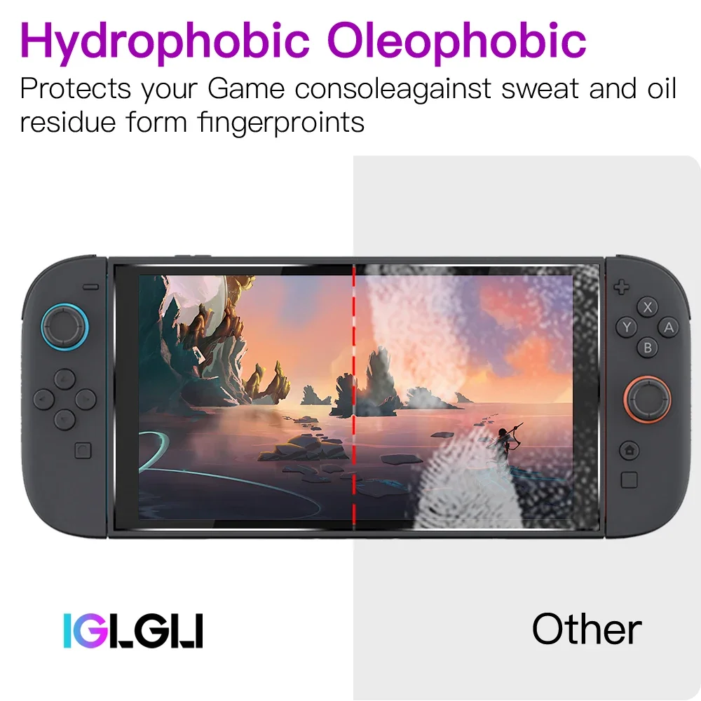 9H Tempered Glass for Nintendo Switch 2 Screen Protector, HD Clear Anti-Scratch Protective Film Switch2 Console Accessories thumbnail 2