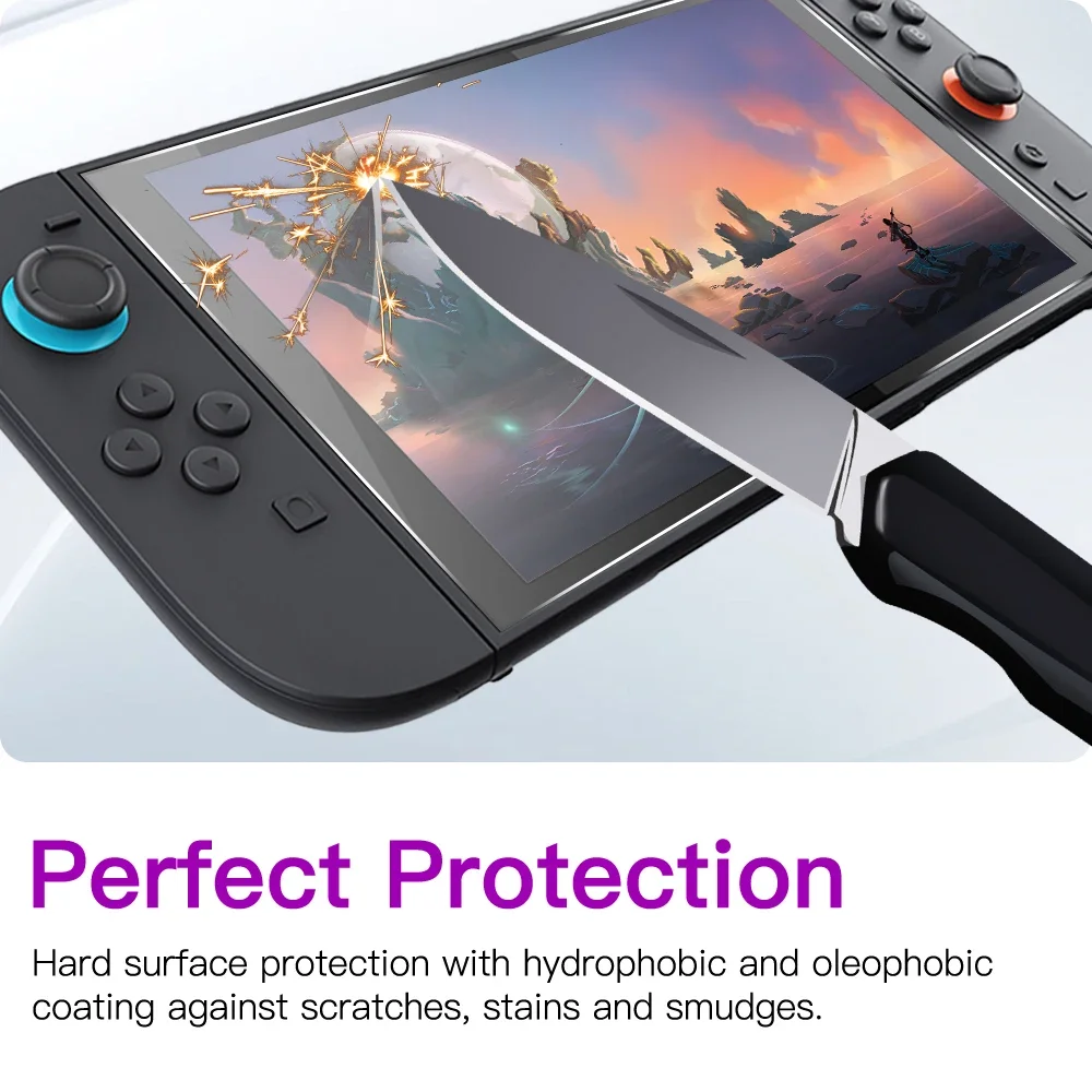 9H Tempered Glass for Nintendo Switch 2 Screen Protector, HD Clear Anti-Scratch Protective Film Switch2 Console Accessories thumbnail 3