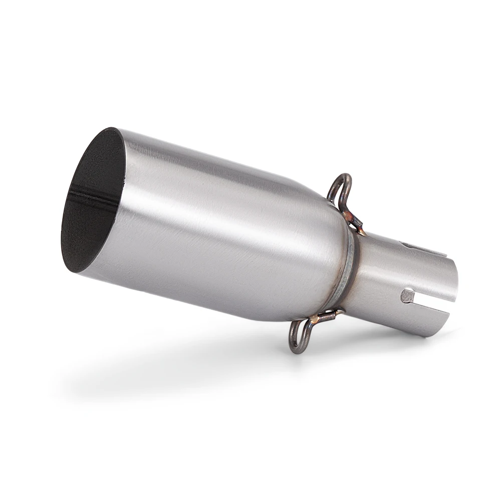Motorcycle intermediate connecting pipe, improved muffler, universal diameter of 51 mm, various diameter sizes. thumbnail 2