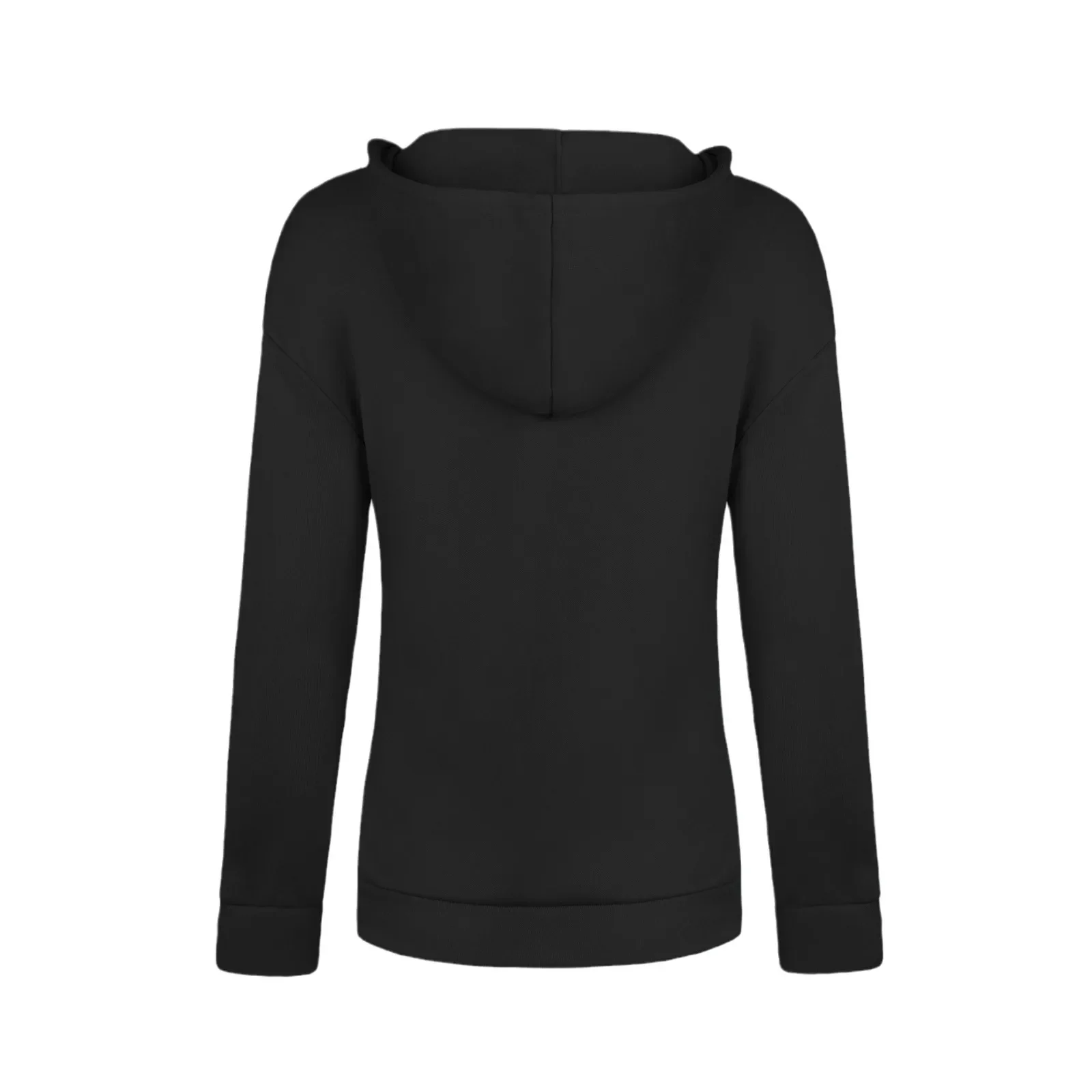 Women's Long Sleeve Hoodie Jacket Rope Pulling Autumn Winter Fashionable Casual Comfortable Size plus Clothing from China thumbnail 5