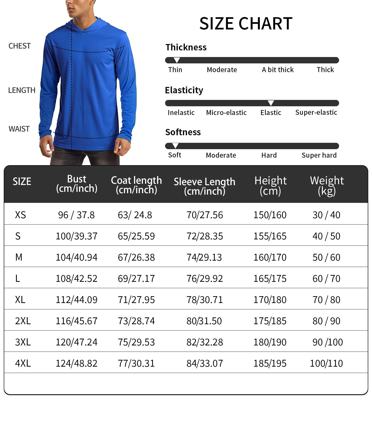 Men's Fishing hooded sweatshirt Fishing UV protection hoodie Camiseta De Pesca clothing hooded top grey white thumbnail 6