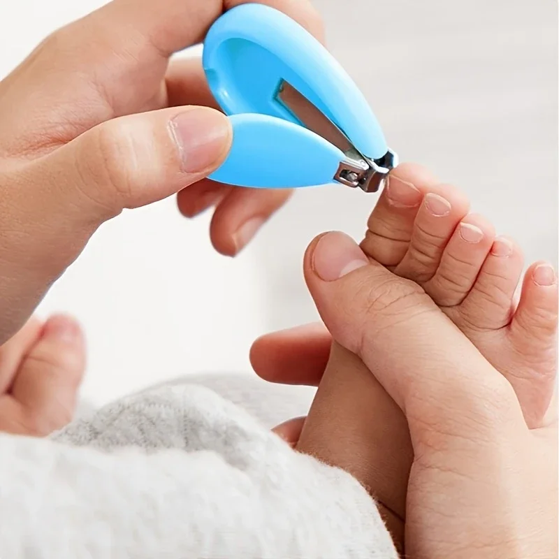 4pcs Infant Baby Clipper Nail Set, Baby Grooming Kit, 4-in-1 Baby Care Set, Baby Nail Clipper, Scissors, Nail File, Tweezer thumbnail 3