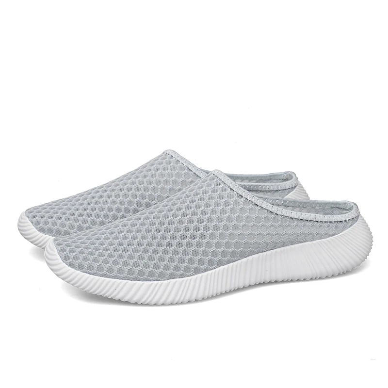 Summer Women's Shoes Half Slippers Slides Mesh Shoes Unisex Women Indoor Outdoor Fashion Lightweight Breathable Tennis thumbnail 6