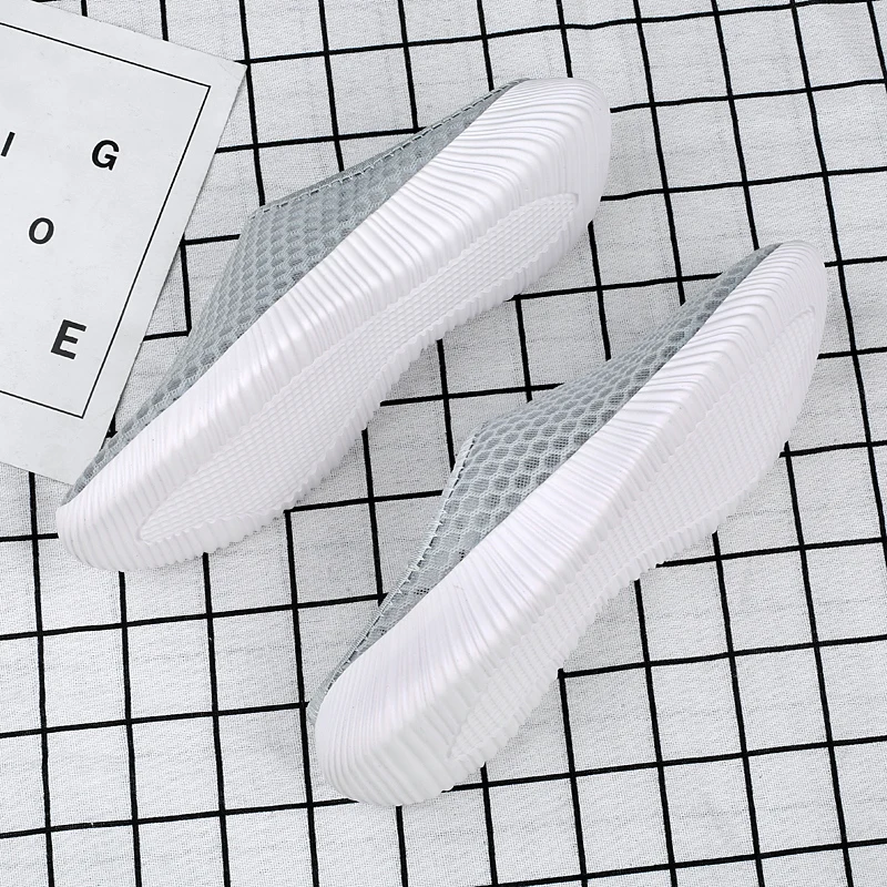 Summer Women's Shoes Half Slippers Slides Mesh Shoes Unisex Women Indoor Outdoor Fashion Lightweight Breathable Tennis thumbnail 2
