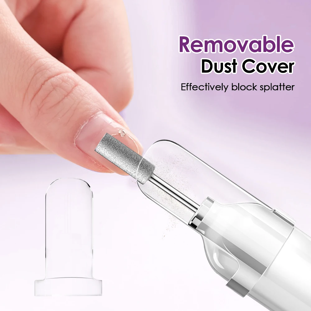 Electric Nail Polisher Drill with UV Lamp LED Lighted Nails Grinding Polishing Dead Skin Removal Manicure Pedicure Set for Epoxy thumbnail 5