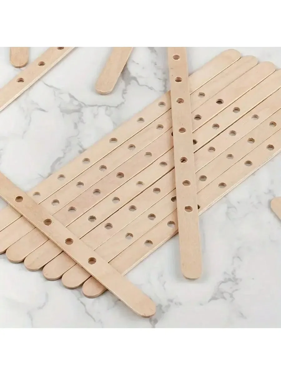 Wooden Candle Wicks Holder Making Tool Wicks Centering Device DIY Candle Accessories Handmade Crafts thumbnail 2