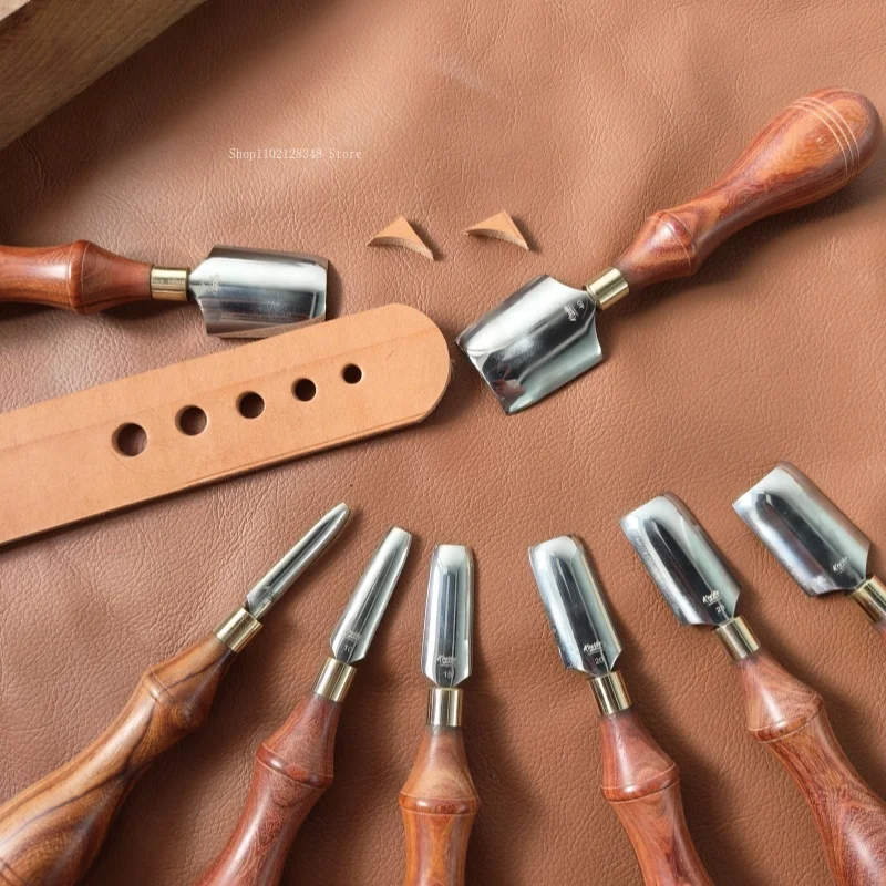 5mm-40mm Leather Hand Press Round Angle Cut Tools Handmade DIY Leather Goods Round Corner Cutting and Punching Engraving Tools thumbnail 5