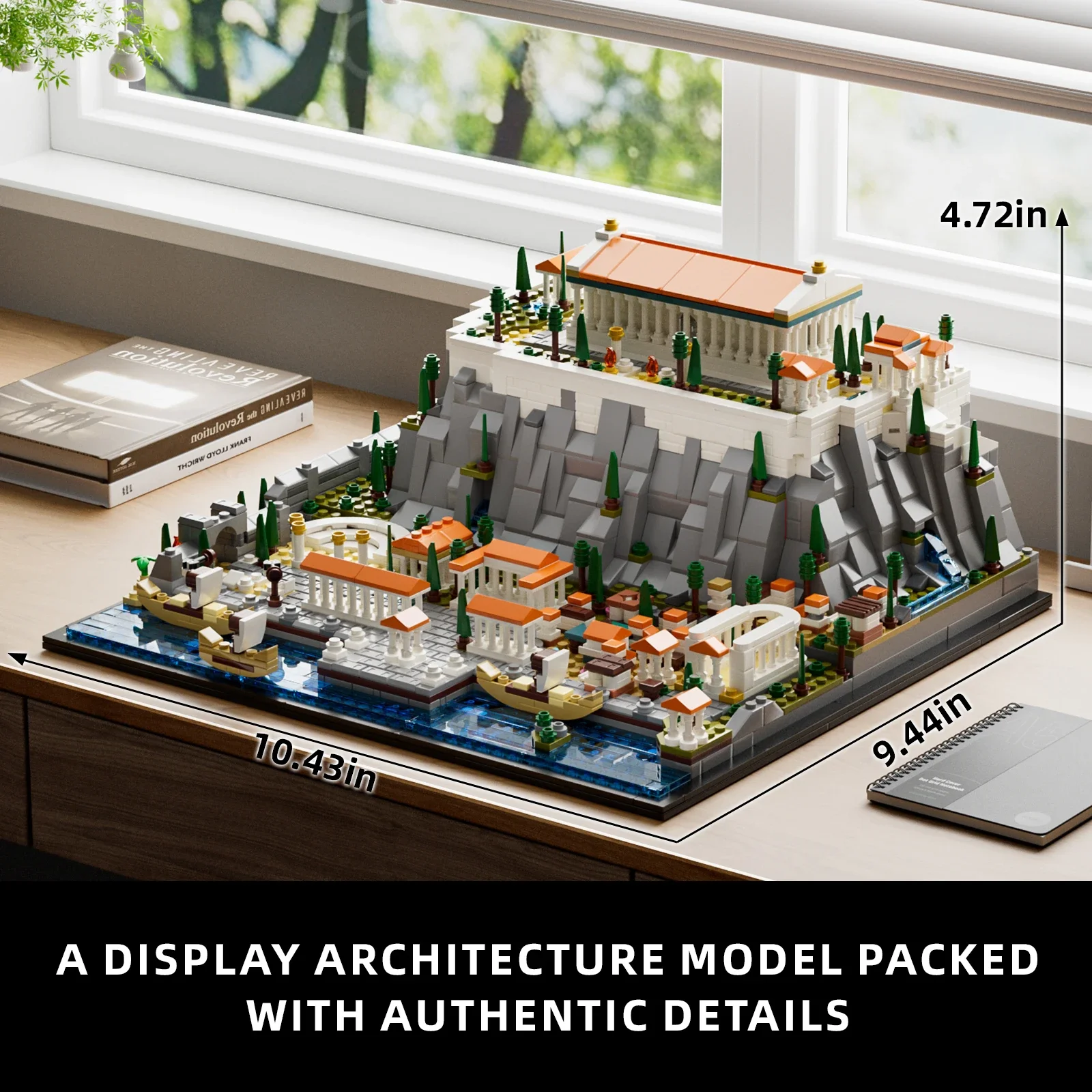 New Acropolis of Athens City Mini Buildings Blocks Brick Puzzle Display Educational Model Toy for Kids Christmas Gift 1752PCS thumbnail 4