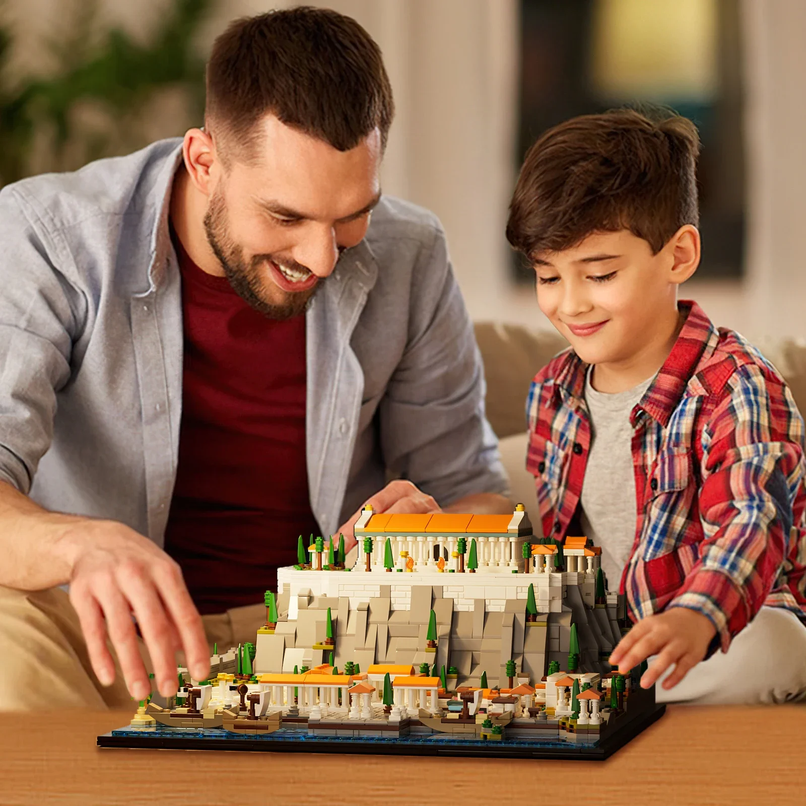 New Acropolis of Athens City Mini Buildings Blocks Brick Puzzle Display Educational Model Toy for Kids Christmas Gift 1752PCS thumbnail 2