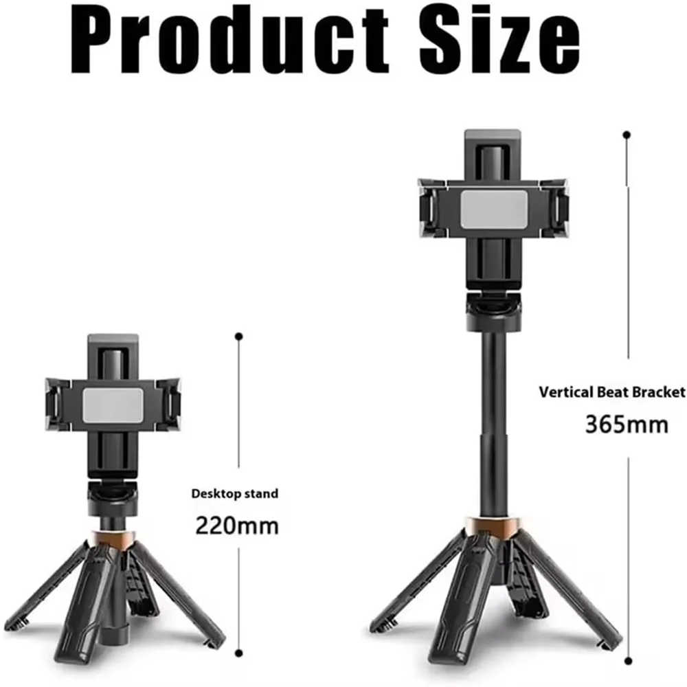 MEUYAG 2026 New Tripod,phone Stand with Bluetooth shutter,Wireless Selfie Stick brackets with Phone Holder for Smartphone Camera thumbnail 6