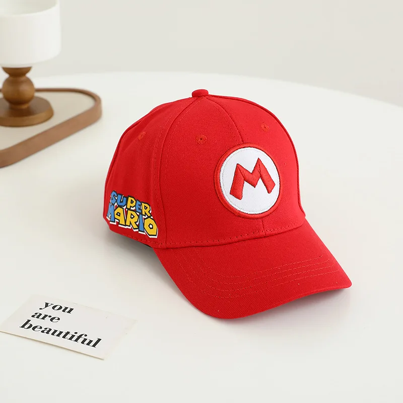 Game Super Mario Peripheral Luigi Bros Hat Cosplay Costumes Accessories Charm Cartoon Baseball Cap Unisex Kids Gift thumbnail 5