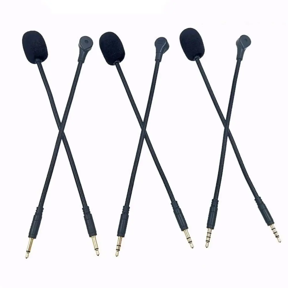 Replacement Headphones Mic Game 3.5mm Wired HD Voice Mic Detachable Straight Plug In-line Headset Microphone Gaming Headphones thumbnail 2