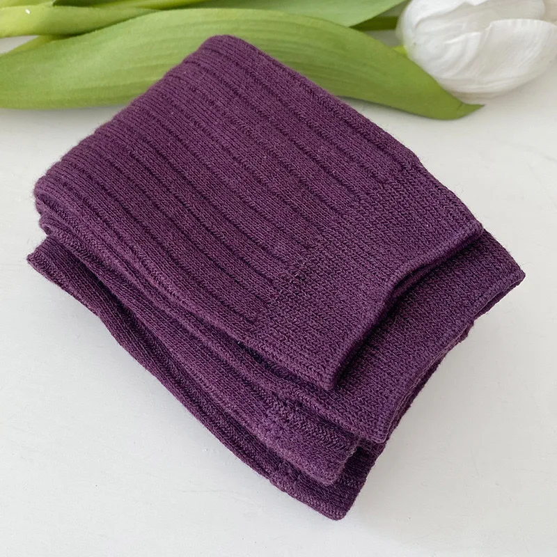1pcs Spring Autumn Baby Leggings Girls Solid Color Elasticity Leggings Knitwear Girls Leggings Leisure Ribbed Legging thumbnail 5