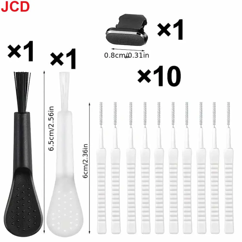 JCD 13pcs Mobile Phone Speaker Dust Removal Cleaner Tool Kit For iPhone 14/13 Pro Max Type-c Earphones Charge Por Cleaning Brush thumbnail 6