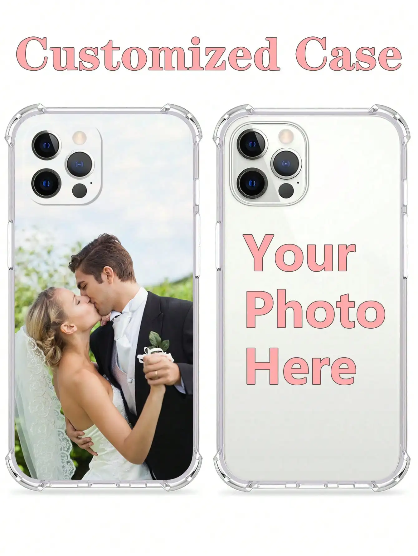 DIY photo customized shockproof phone case For iPhone 16 16e 15 14 13 12 11 Pro Max Mini SE 2020 2022 XS XR 6s 7 8 Plus cover thumbnail 3