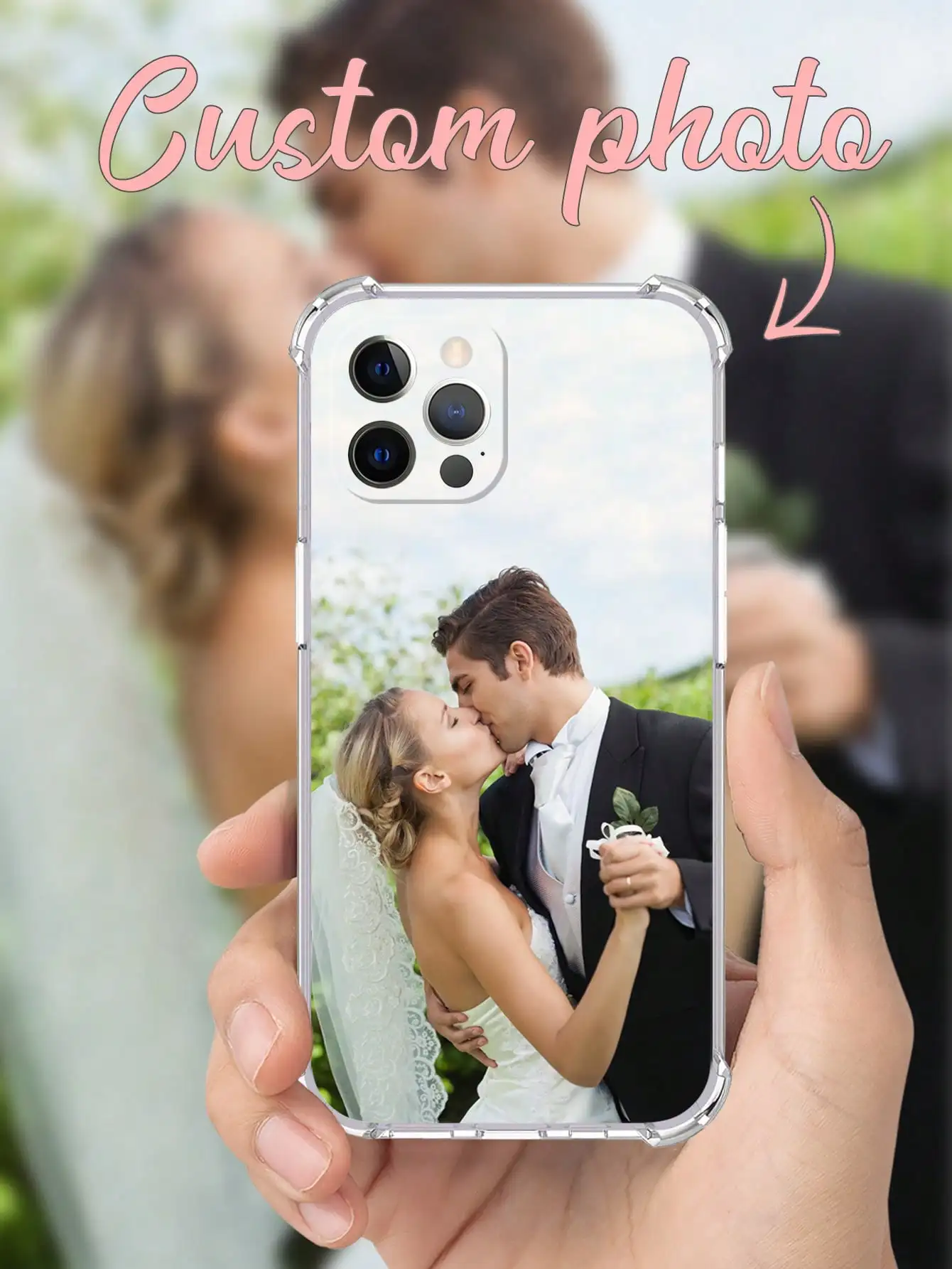 DIY photo customized shockproof phone case For iPhone 16 16e 15 14 13 12 11 Pro Max Mini SE 2020 2022 XS XR 6s 7 8 Plus cover thumbnail 2
