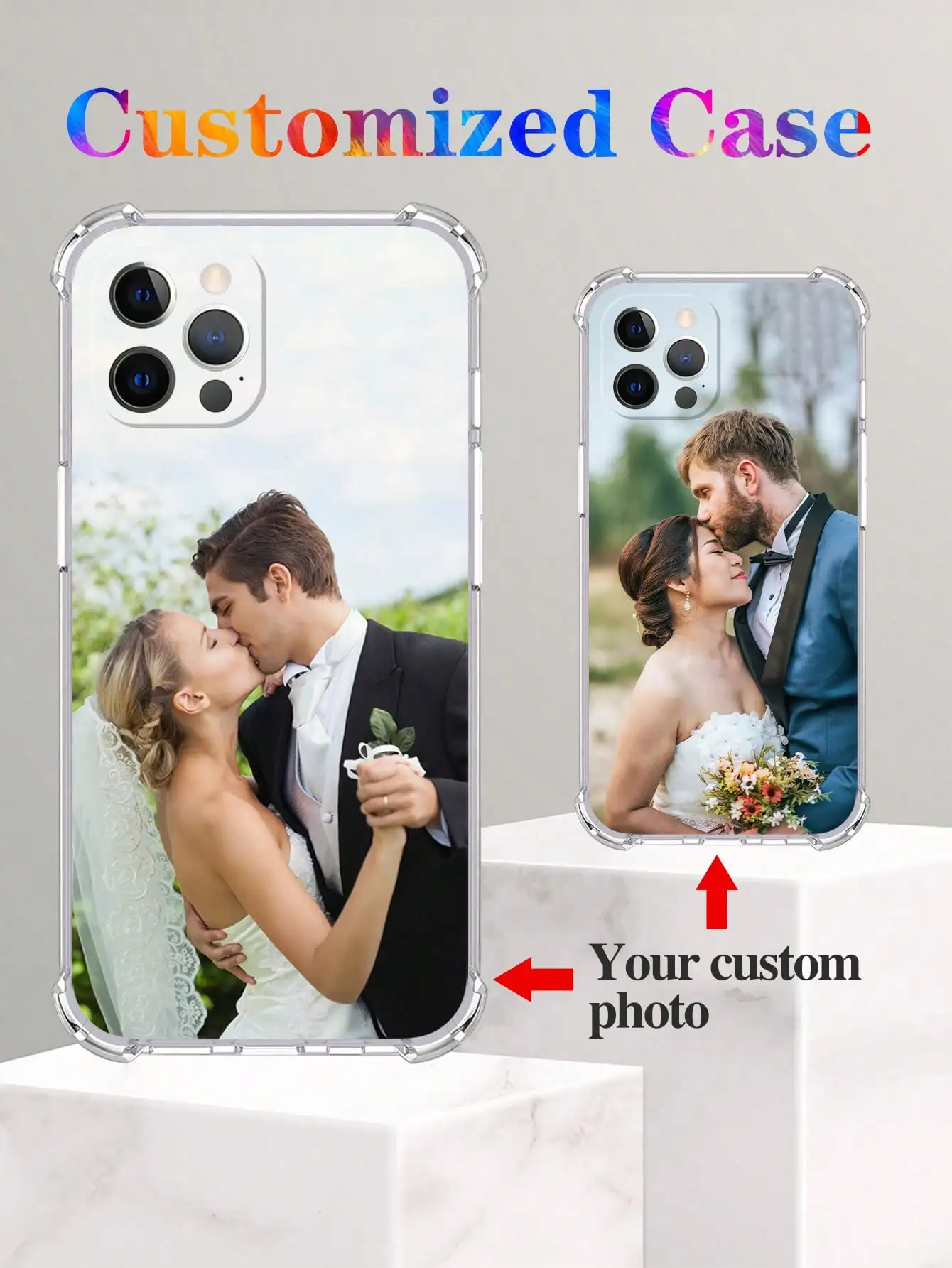 DIY photo customized shockproof phone case For iPhone 16 16e 15 14 13 12 11 Pro Max Mini SE 2020 2022 XS XR 6s 7 8 Plus cover thumbnail 4
