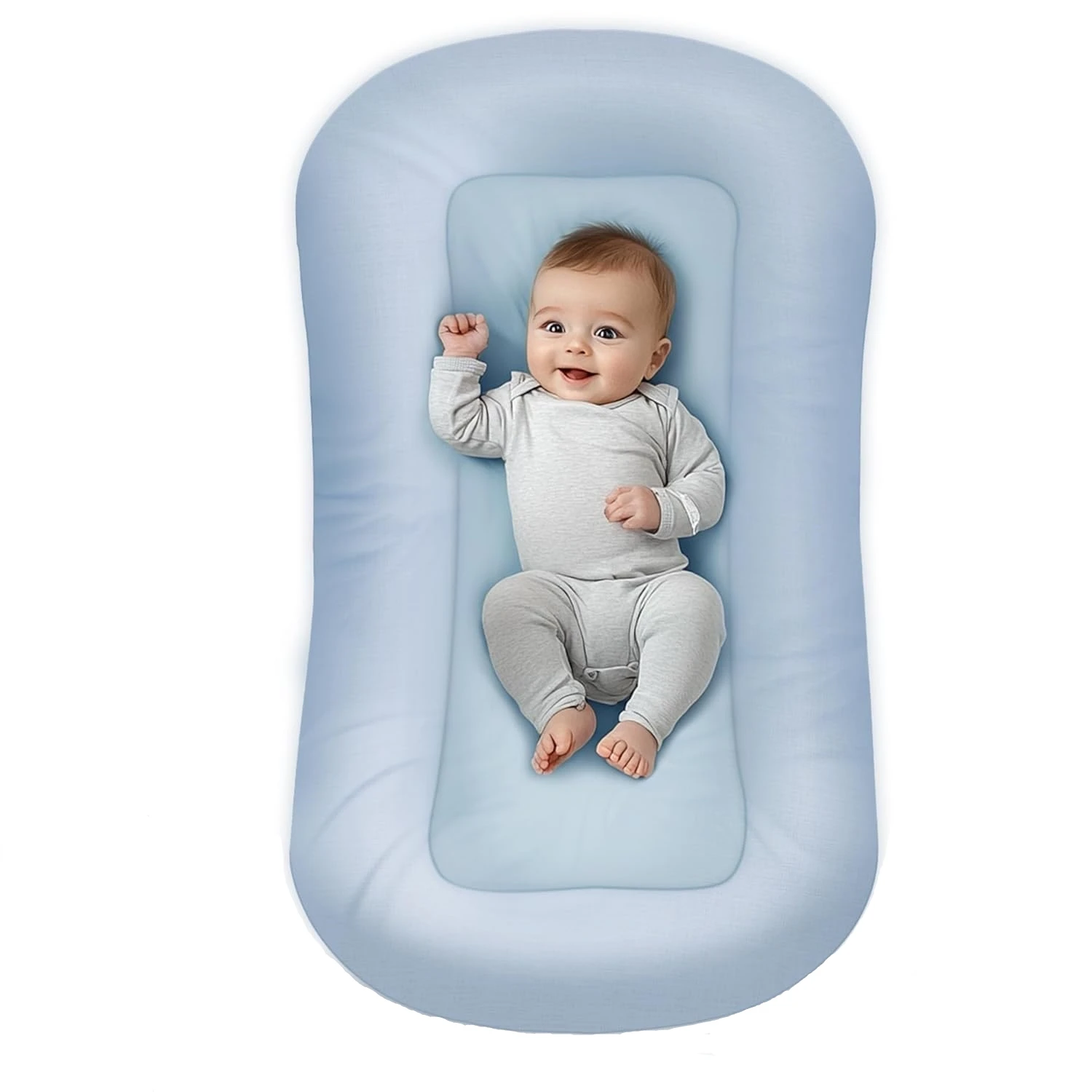 Baby Toddler Bassinet Mattress Gift for Newborns Baby Lounger Baby Nest leeping Bed Babynest Blue Pink