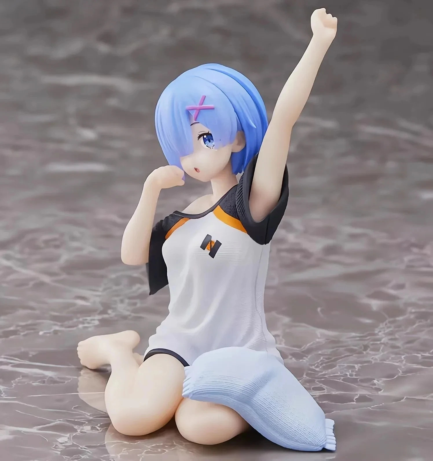 Rem Figures 10cm PVC Action Figures Re: Life in a Different World from Zero Figure Anime Rem Stretch Doll Toys Gifts for Collect thumbnail 4