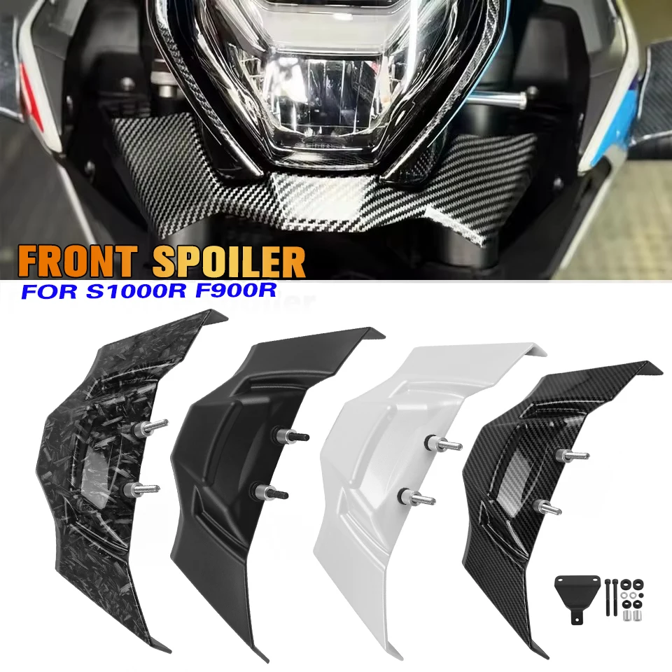 Front Downforce Spoilers For BMW S1000R S1000 R S 1000 R 21-25 Wing Spoiler Aerodynamic Naked Winglet Deflector F900R 2021-2024