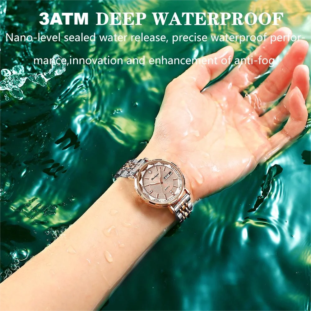 POEDAGAR Top Luxury Brand Woman Watch Waterproof Date Week Elegant Ladies Wristwatch High Quality Fashion Quartz Women's Watches thumbnail 3