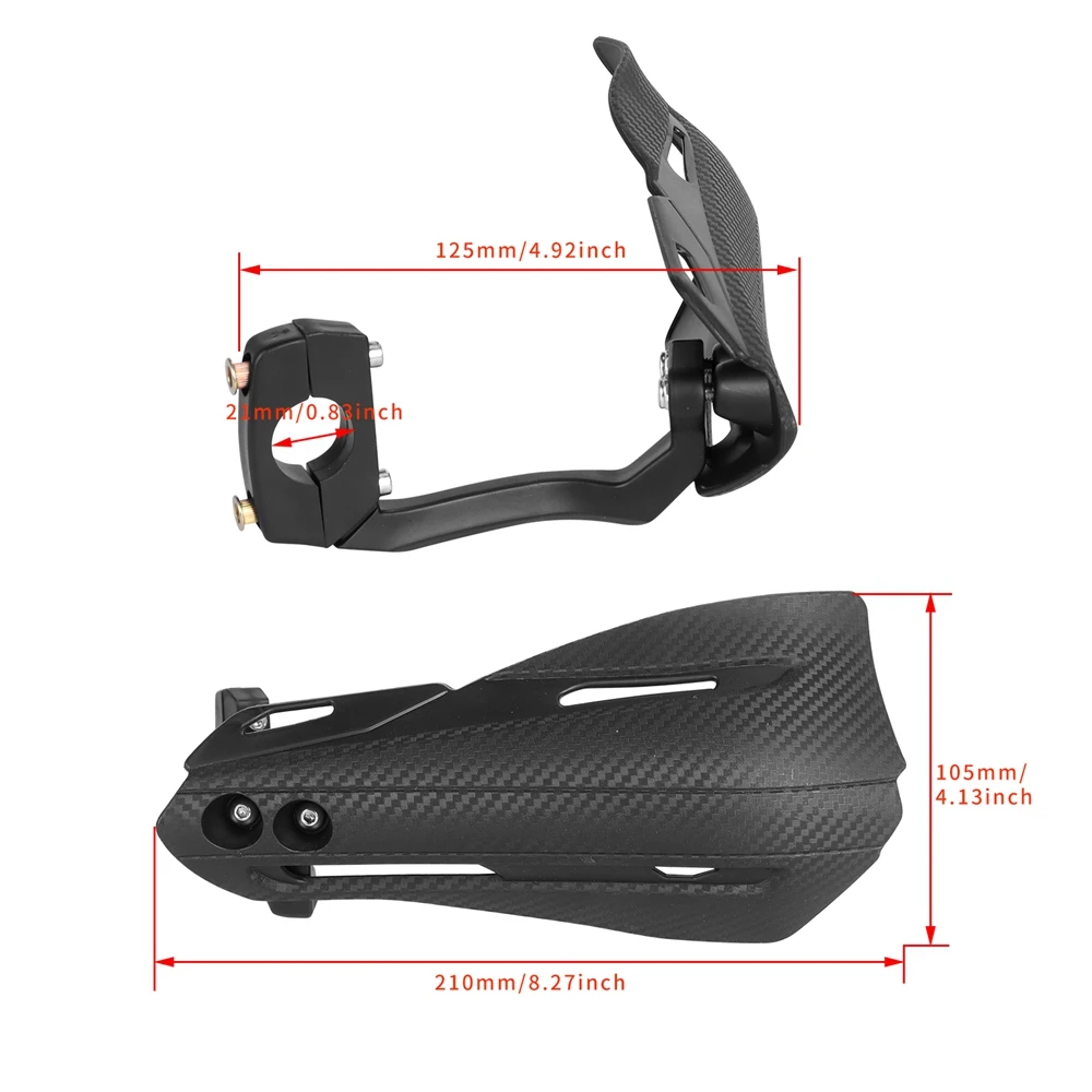 2Pcs Motorcycle Hand Guard Universal Motocross Dirt Bikes Hand Brush Handguard Handlebar Handguards Protector Protection thumbnail 5