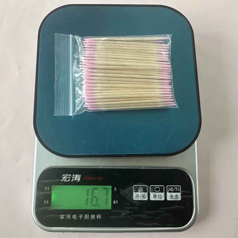 400pcs Pink Double Head Nail Art Cuticle Pusher Remover 7CM Orange Wood Sticks Cotton Swab Clean Tool for Nail Rhinestone Makeup thumbnail 6