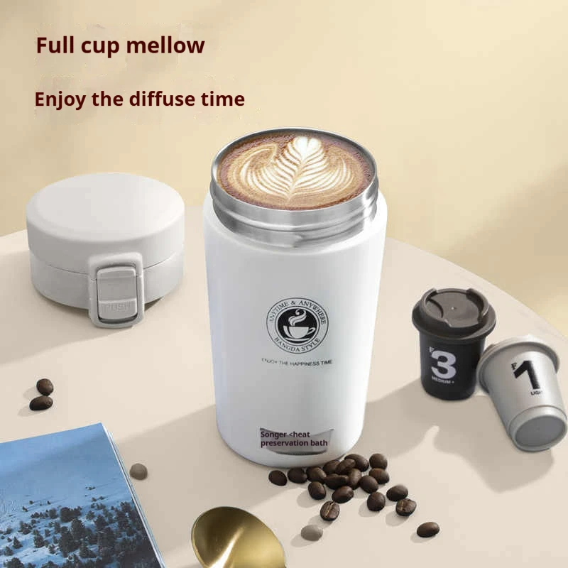 380/510ML Coffee Cup Stainless Steel Thermo Bottle Car Thermal Cup Outdoor Sports Vacuum Flask Keeps Cold and Heat Thermal Mug thumbnail 6