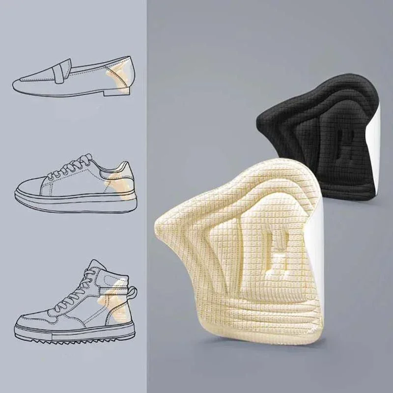 Heel Protectors for Sneakers Shoes Size Reducer Sports Shoe Inserts Cushion Pain Relief Antiwear Foot Pad Self-adhesive Stickers thumbnail 5