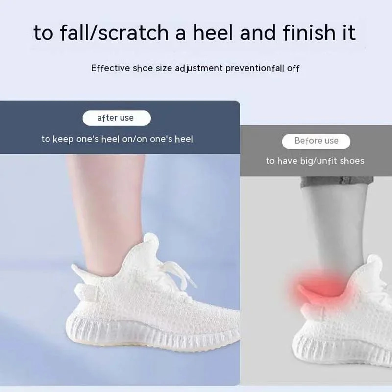 Heel Protectors for Sneakers Shoes Size Reducer Sports Shoe Inserts Cushion Pain Relief Antiwear Foot Pad Self-adhesive Stickers thumbnail 4