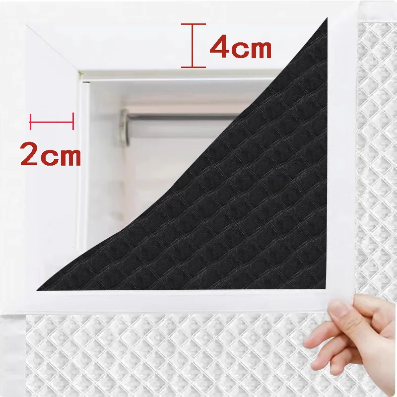 White magnetic cotton door curtain, thickened, warm, partition curtain, soundproof, cold proof, blackout curtain, customizable thumbnail 3