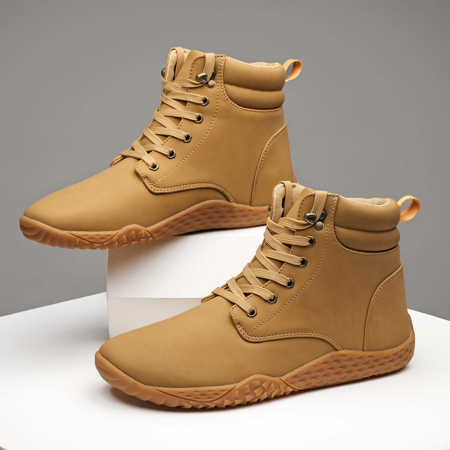 Waterproof Wide Toe Box Shoes Walking Boots Platform Boots New Snow Boots Warm Hike Winter Footwear Barefoot Shoes Women Men thumbnail 2