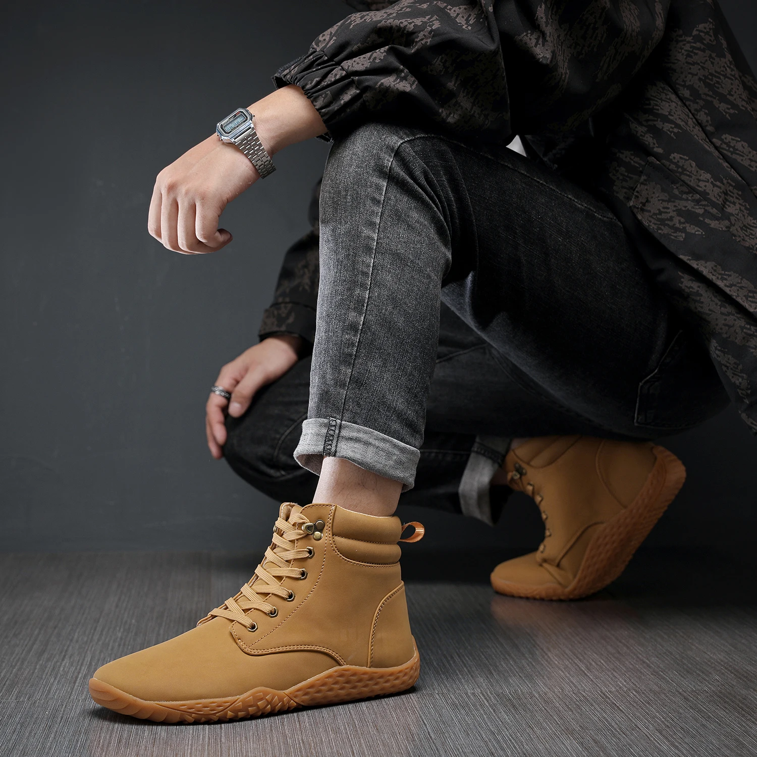 Waterproof Wide Toe Box Shoes Walking Boots Platform Boots New Snow Boots Warm Hike Winter Footwear Barefoot Shoes Women Men thumbnail 6