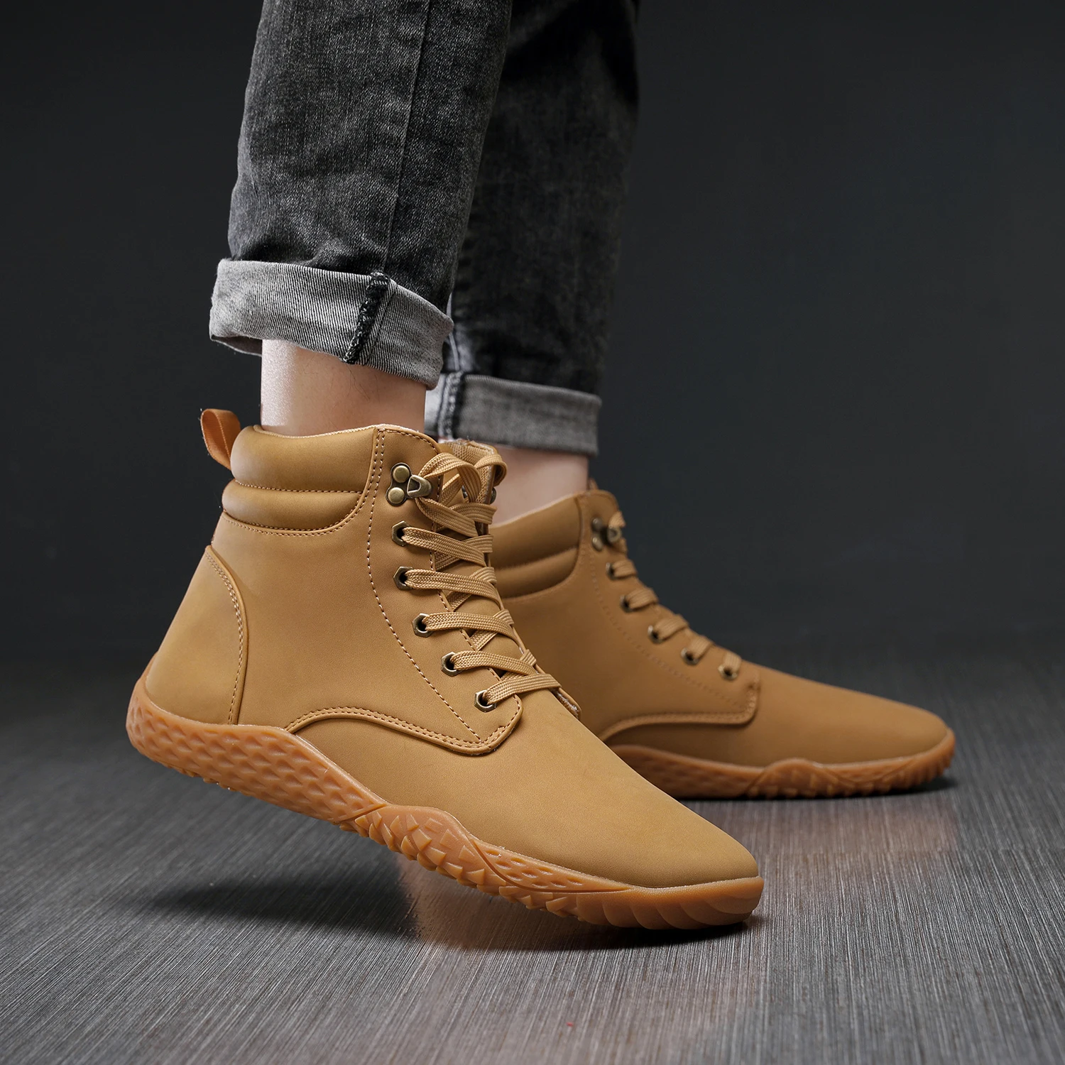 Waterproof Wide Toe Box Shoes Walking Boots Platform Boots New Snow Boots Warm Hike Winter Footwear Barefoot Shoes Women Men thumbnail 5