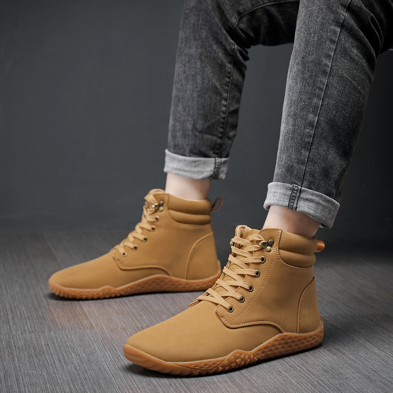 Waterproof Wide Toe Box Shoes Walking Boots Platform Boots New Snow Boots Warm Hike Winter Footwear Barefoot Shoes Women Men thumbnail 3