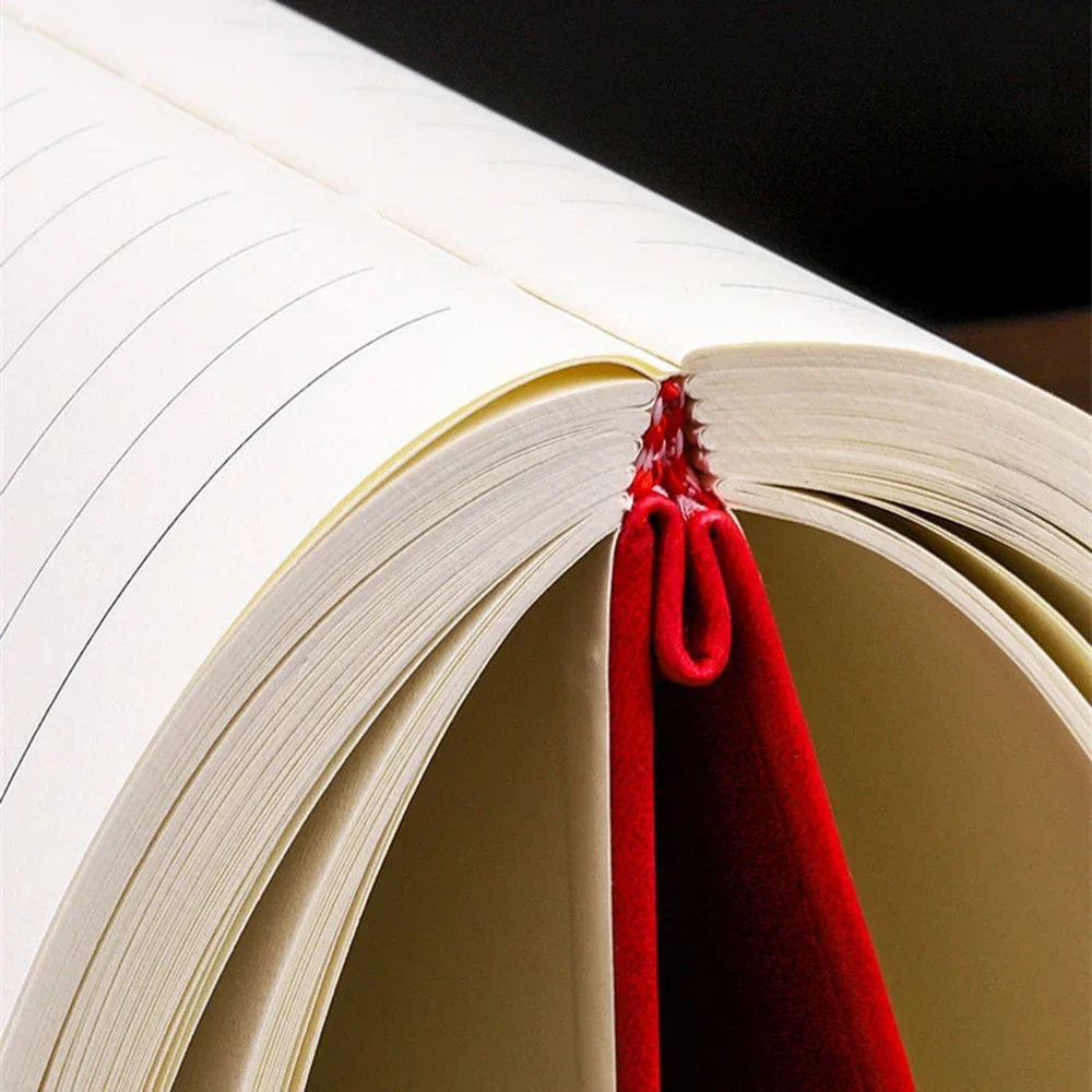 200pages A5 Leather Notebook with Leather Notebook Cover, Personalized Soft Cover and Bookmark, Perfect for Business, Meeting thumbnail 3