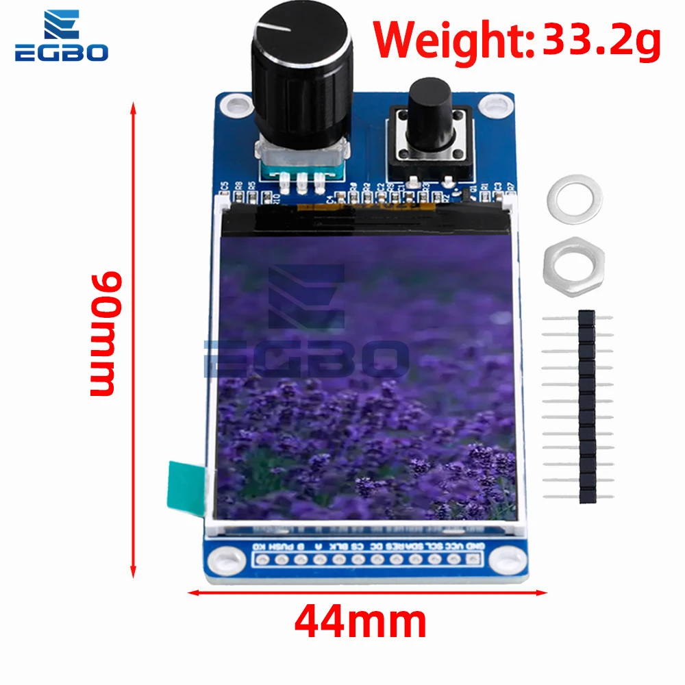 1.8 inch/2.4 inch TFT LCD Display with EC11 Rotary Encoder Combined Module and SPI Interface ST7735S ST7789 for Arduino thumbnail 2