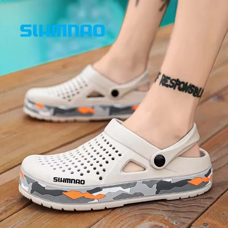 Summer Outdoor Beach Casual Sandals, Lightweight and Breathable Household Shoes, Anti Slip and Breathable Fishing Slippers thumbnail 6