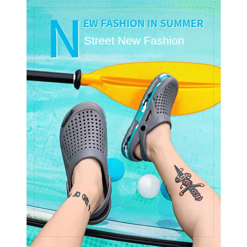 Summer Outdoor Beach Casual Sandals, Lightweight and Breathable Household Shoes, Anti Slip and Breathable Fishing Slippers thumbnail 5